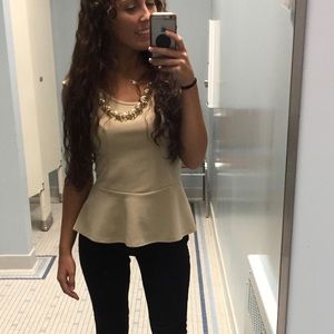 Nude Top with Cinch waist 💎